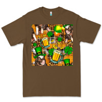 Cacao St. Patrick's Day Pig With Beer And Shamrock Seamless Premium Tee - FaDigitalArtStudio