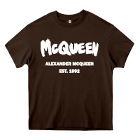 Chocolate Brown Alexander Mcqueen Classic Heavy Core Tee - StudioElite