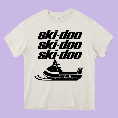Vintage Ski Doo Heavy Core Tee Designed By Studioelite