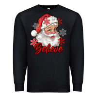 Black santa believe Premium Sweatshirt - RanaPortraitStore