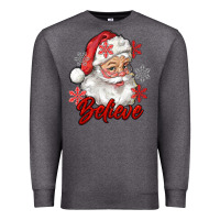 Charcoal Heather santa believe Premium Sweatshirt - RanaPortraitStore