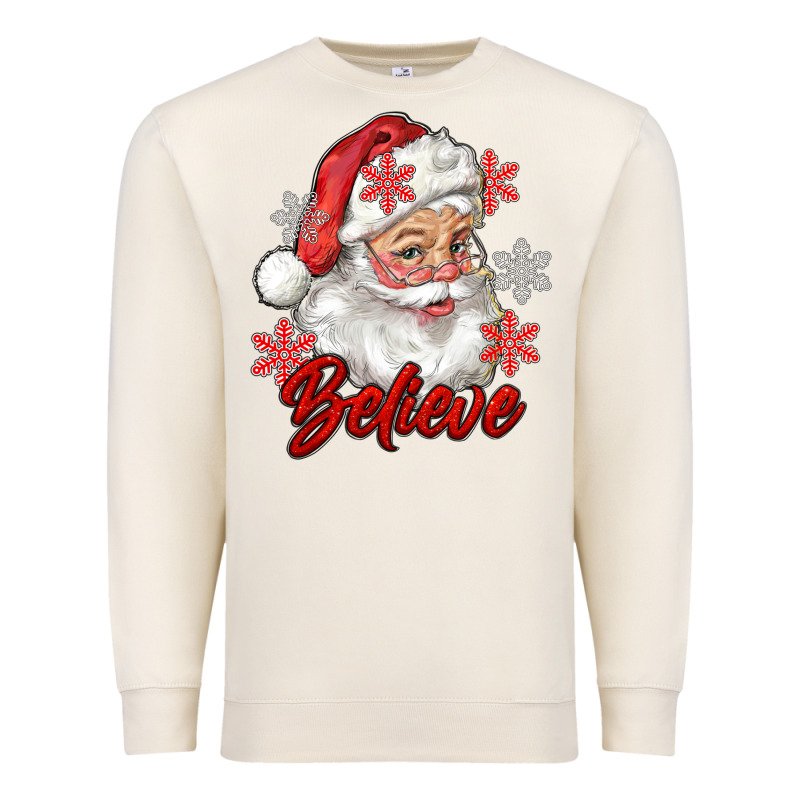Santa Believe Premium Sweatshirt by RanaPortraitStore | Teevron