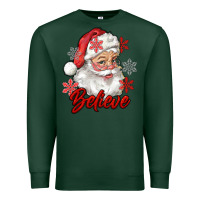 Sports Green santa believe Premium Sweatshirt - RanaPortraitStore