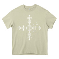 Mossy haitian veve  voodoo symbol t shirt Heavy Core Tee - PixelFlow