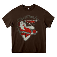 Chocolate Brown hot teacher halen Essential Heavy Core Tee - PixelFlow
