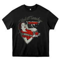 Black hot teacher halen Essential Heavy Core Tee - PixelFlow