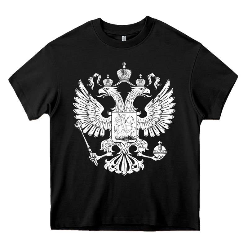 Russian Double Headed Eagle For A Russia Fan Gift T Shirt Heavy Core Tee by PixelFlow | Teevron