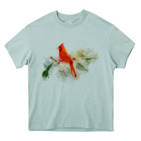 Arona wild red cardinal bird long sleeve Heavy Core Tee - PixelFlow