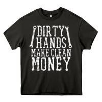 Asphalt dirty hands make clean money t shirt wrench mechanic gift Heavy Core Tee - PixelFlow