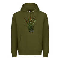 Army Green reeds Premium Hoodie - BarkalooDesign