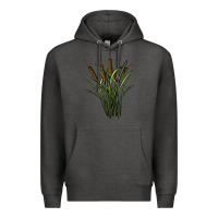 Charcoal Heather reeds Premium Hoodie - BarkalooDesign