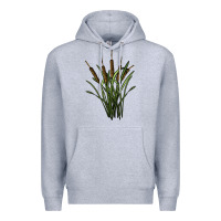 Heather Grey reeds Premium Hoodie - BarkalooDesign
