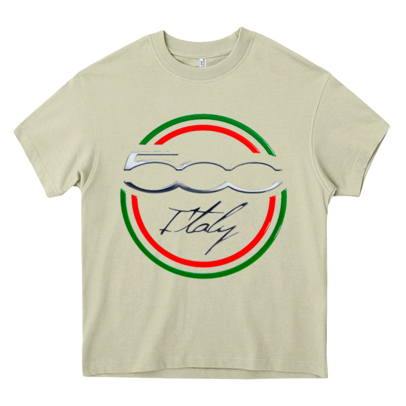 Fiat 500   Italy Heavy Core Tee by PixelFlow | Teevron