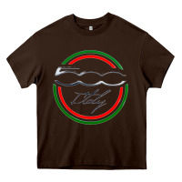 Chocolate Brown fiat 500   italy Heavy Core Tee - PixelFlow