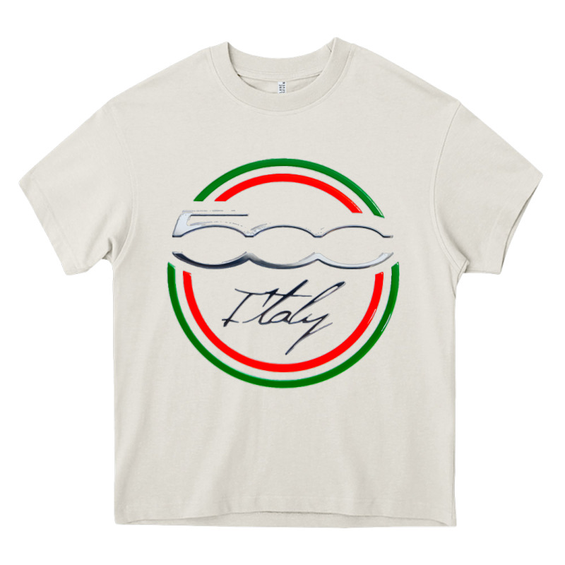 Fiat 500   Italy Heavy Core Tee by PixelFlow | Teevron