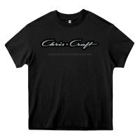 Black Chris Craft Boats Heavy Core Tee - PixelFlow