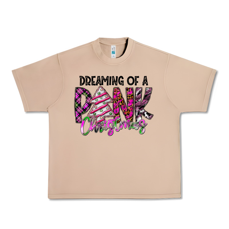 Dreaming Of A Pink Christmas Urban Heavy Tee by CowhideDigitalArt | Teevron