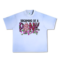 Grape Ice Dreaming Of A Pink Christmas Urban Heavy Tee - CowhideDigitalArt