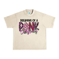 Sandshell Dreaming Of A Pink Christmas Urban Heavy Tee - CowhideDigitalArt