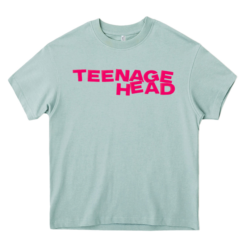 Teenage Head Print (pink) Plain Heavy Core Tee by PixelFlow | Teevron