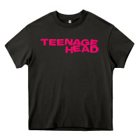 Asphalt Teenage Head Print (Pink) Plain Heavy Core Tee - PixelFlow