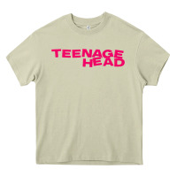 Mossy Teenage Head Print (Pink) Plain Heavy Core Tee - PixelFlow