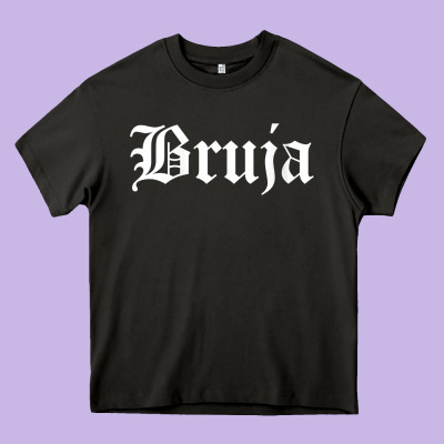 Womens Bruja Old English Chola Witchy V Neck T Shirt Heavy Core Tee Designed By Pixelflow