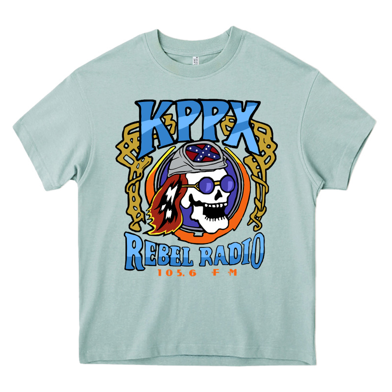 Kppx Rebel Radio Heavy Core Tee by PixelFlow | Teevron