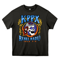 Asphalt Kppx Rebel Radio Heavy Core Tee - PixelFlow