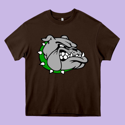 Ashville High School, Ashville Bulldogs Heavy Core Tee Designed By Pixelflow