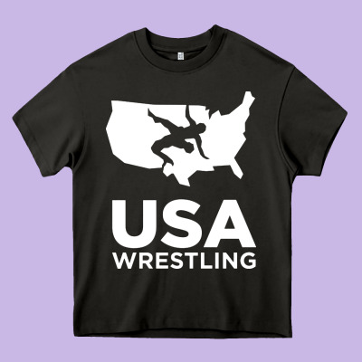 Usa Power United States Heavy Core Tee Designed By Pixelflow