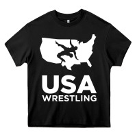 Black usa power united states Heavy Core Tee - PixelFlow
