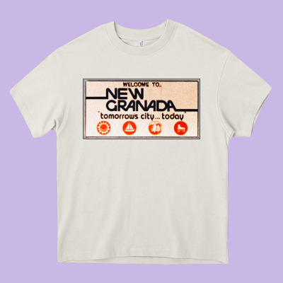 Welcome To New Granada! Heavy Core Tee Designed By Pixelflow