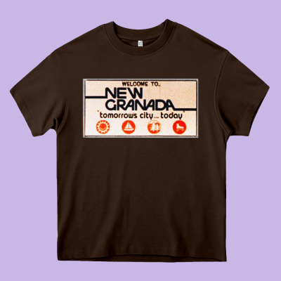 Welcome To New Granada! Heavy Core Tee Designed By Pixelflow