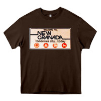 Chocolate Brown welcome to new granada! Heavy Core Tee - PixelFlow