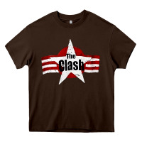 Chocolate Brown Old Rock 1976 Clash Heavy Core Tee - PixelFlow