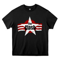 Black Old Rock 1976 Clash Heavy Core Tee - PixelFlow
