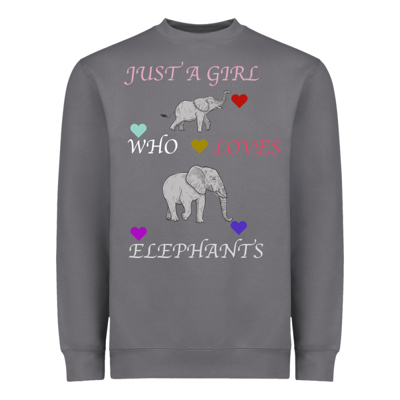 Just A Girl Who Loves Elephants Heavyweight Sweatshirt by Bettercallsaul | Teevron