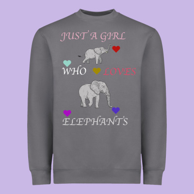 Just A Girl Who Loves Elephants Heavyweight Sweatshirt Designed By Bettercallsaul