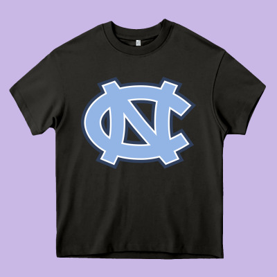 Unc Tar Heels Heavy Core Tee Designed By Pixelflow