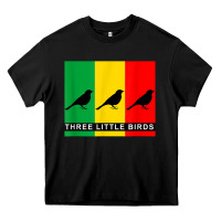 Black THREE LITTLE BIRDS Heavy Core Tee - PixelFlow