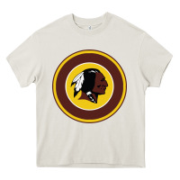Cream the indian red skins clasic Heavy Core Tee - PixelFlow