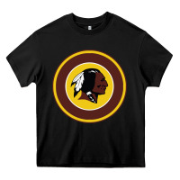 Black the indian red skins clasic Heavy Core Tee - PixelFlow
