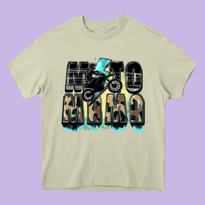 Moto Mama Mother's Day Heavy Core Tee Designed By Fadigitalartstudio