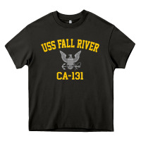 Asphalt uss fall river ca 131 Heavy Core Tee - PixelFlow