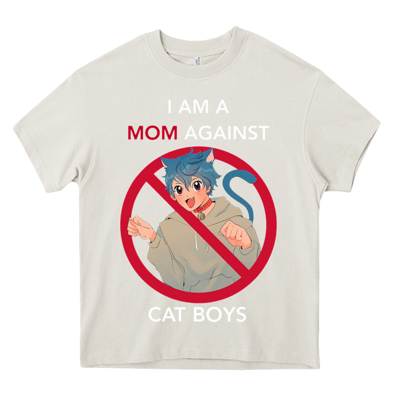 I Am A Mom Against Cat Boys Heavy Core Tee by PixelFlow | Teevron