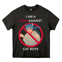 Asphalt i am a mom against cat boys Heavy Core Tee - PixelFlow