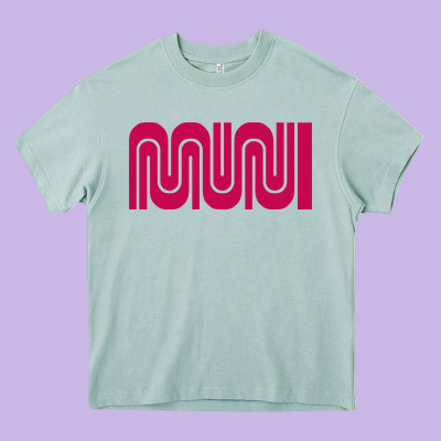 Sf Muni Bart    Muni Heavy Core Tee Designed By Pixelflow