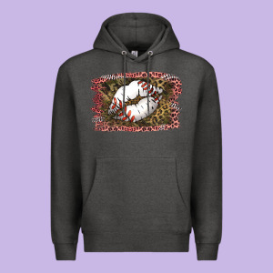 Baseball Lips Premium Hoodie Designed By Jasminsmagicworld
