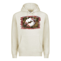 Oatmeal Heather Baseball Lips Premium Hoodie - Jasminsmagicworld